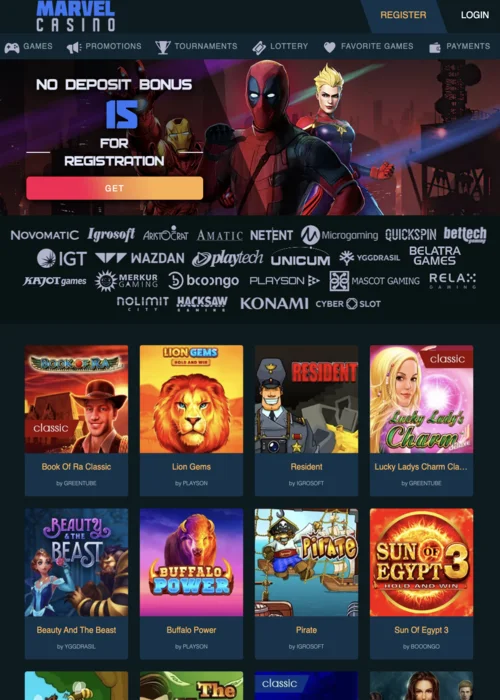 Sloty Marvel Casino
